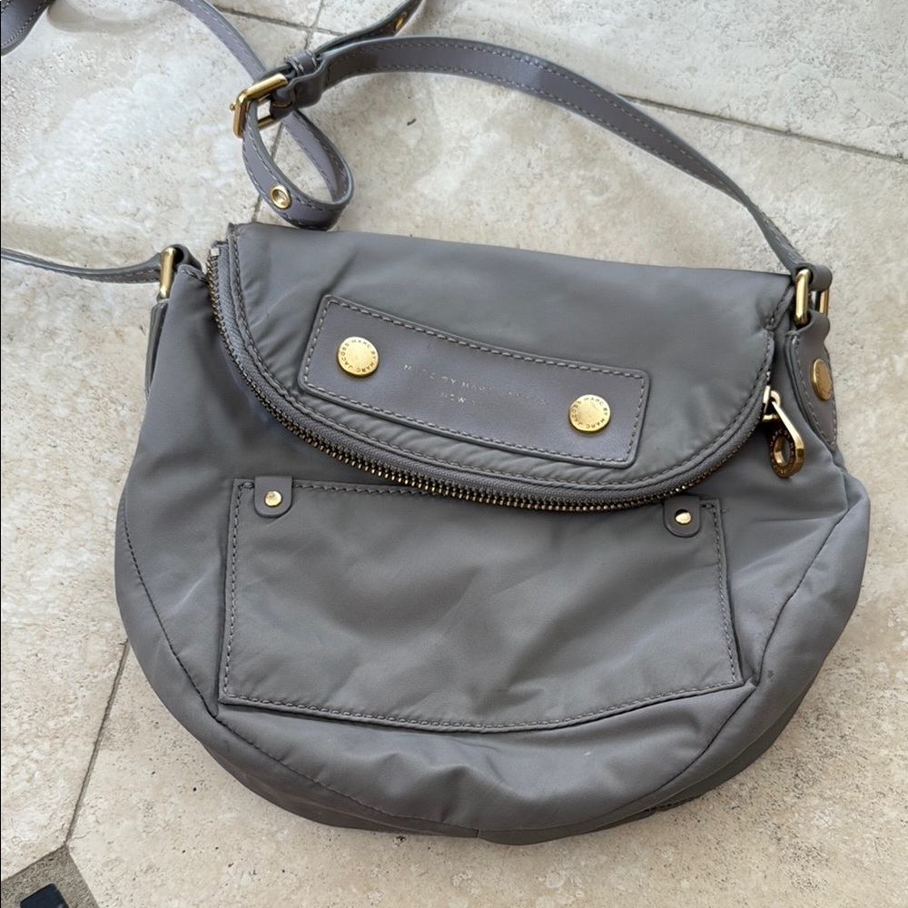 Gray Crossbody Bag